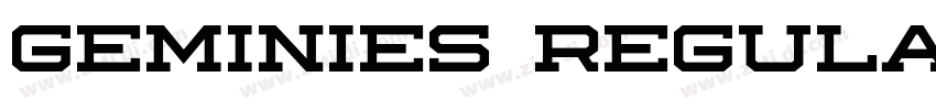 Geminies Regular字体转换